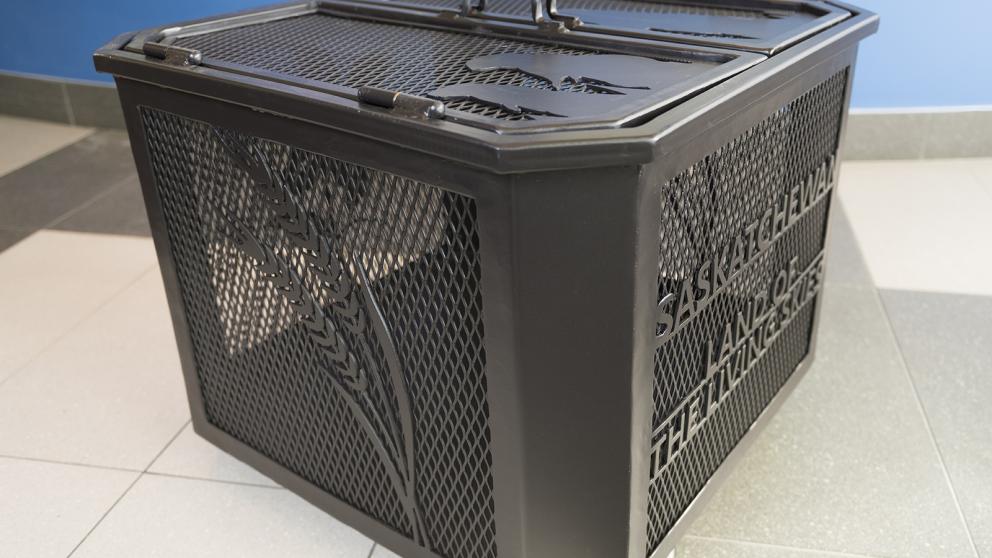 welded box made of metal