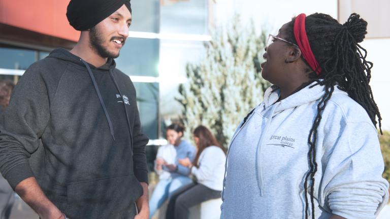 International students outside